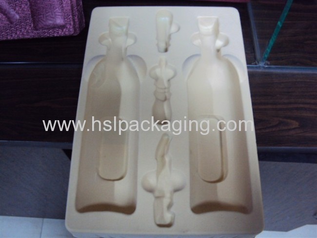 plastic insert tray with velvet for gift packaging