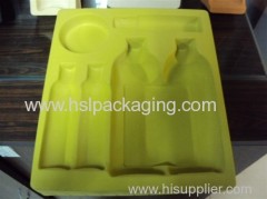 plastic insert tray with velvet for gift packaging