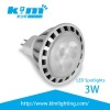 3W LED Spot Light COB Bridgelux Chip High lumens Manufacturer
