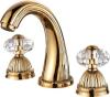 basin waterfall faucet Widespread Bathroom Sink Faucet crystal handles faucet