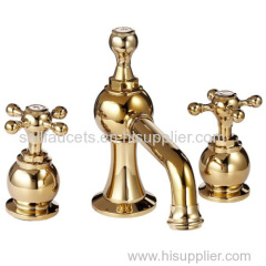 Oil rubbed bronze faucet basin waterfall faucet Widespread Bathroom Sink Faucet gold pvd basin faucet mixer tap