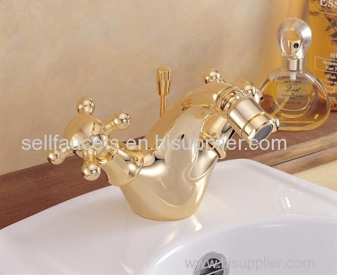 gold clour single hole bathroom Bidet faucet body faucet sex faucet