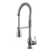 Chrome finish pull out kitchen spray faucet spring faucet new kitchen sink faucet