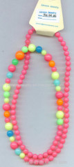 mixed colors beaded necklace