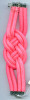 pink woven cotton bracelet