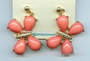 lovely stones butterfly earrings