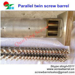 high output parallel twin screws barrels