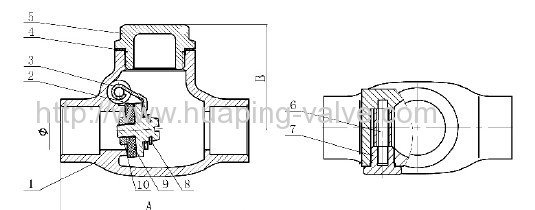 125PSI SteamBronze Body Check Valve