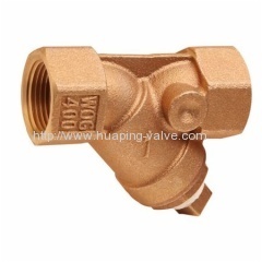 Threaded Bronze Y strainer Valve