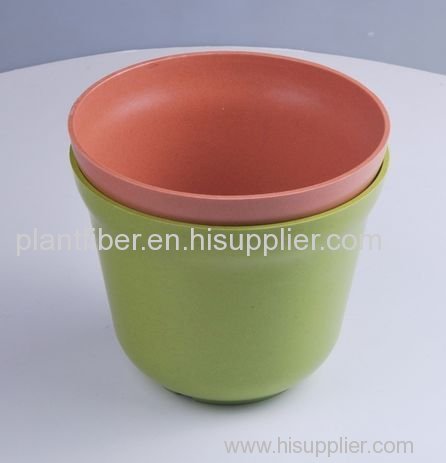 Plant fiber flower pot