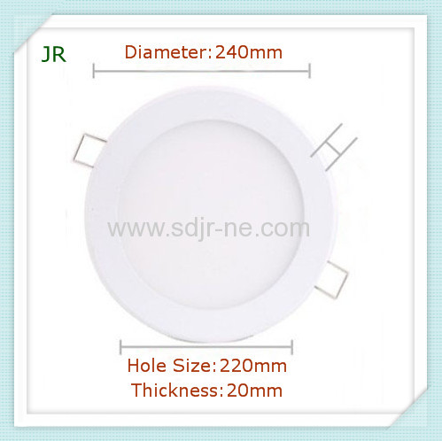 240mm 18w led round panel light with aluminum radiator