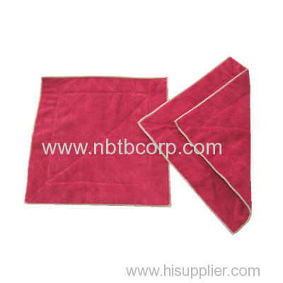 30x30cm red microfiber towel