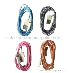 Fabric Knitted USB Cable for iPhone 5