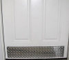 Diamond plate door kick plate gives a clean and undamaged door