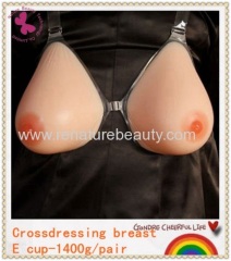 Pure silicone made fake boobs for crossdresser