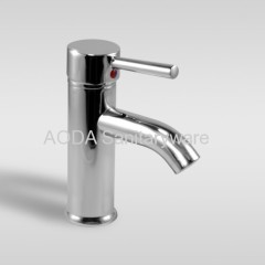 Single handle basin faucet mixer with pop-up waste