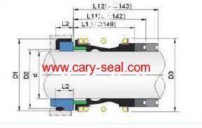 vulcan 14/142/143 Elastomer Bellow mechanical Seals