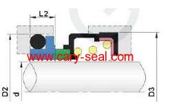 Vulcan type of 28 mechanical seal for sanitary pumps