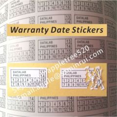 20x10mm Warranty Date Stickers,Black Printed Warranty Breakaway Labels,Destructive Warranty Security Label Sticker
