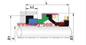 Elastomer Bellow Seal 301 water pump seal