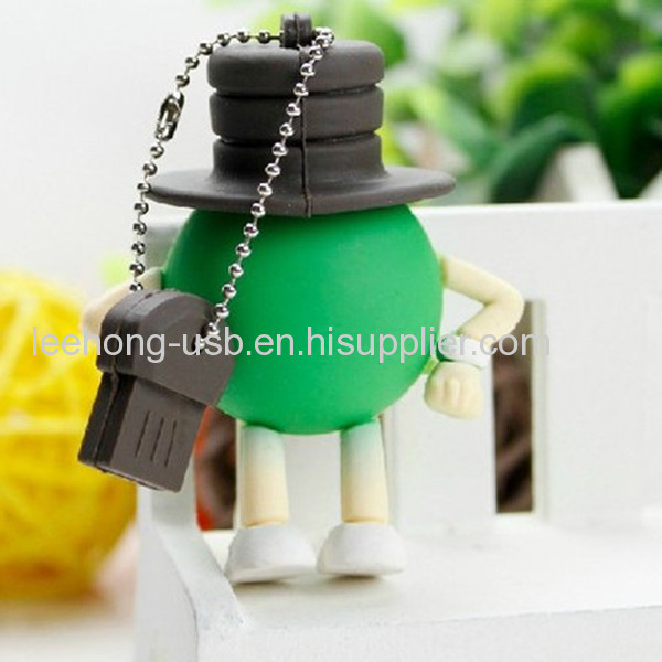 Eco-friendly material soft pvc cartoon figure Gift usb flash drive