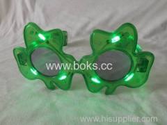 LED Flashing Clover party Glasses