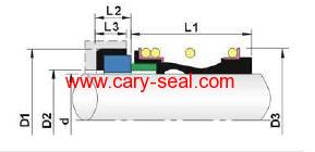 burgmann type MG1S20 Elastomer Bellow mechanical Seal