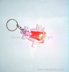 plastic mini keychain flash light with high power