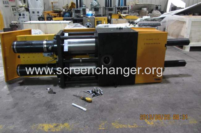 DHZX back flush continuous screen changer for plastic recycling machine