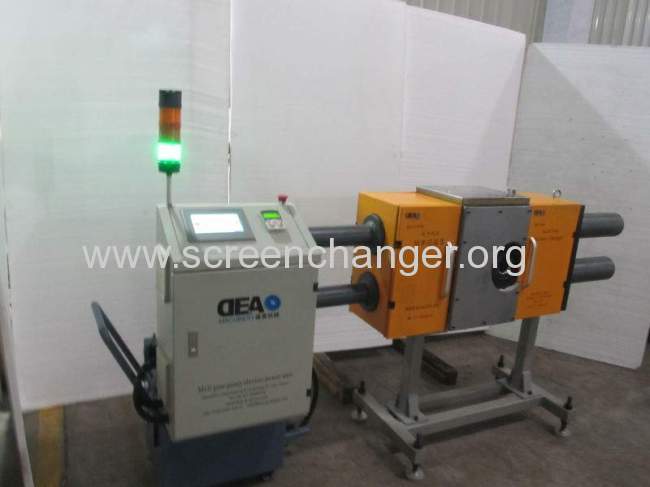 DHZX back flush continuous screen changer for plastic recycling machine