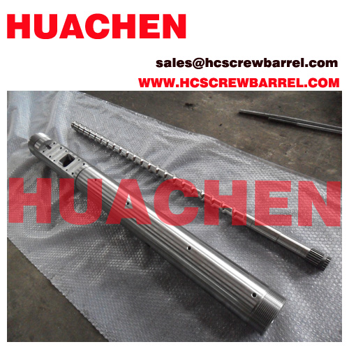 Screw barrel for extrusion