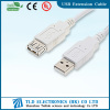 White USB Extension Cables am to af