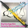 Custom Big Size Black Printing Fragile Eggshell Sticker with Strong Ahesive And Factory Price From China