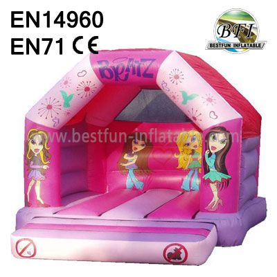 Pink Inflatable Girls Bounce House