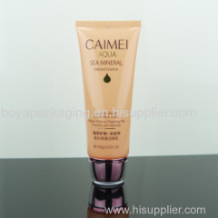 30ml matt plastic cosmetic tubes with 6 color offset printing for body lotion
