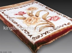 best quality stock mink blanket with all sizes flower designs