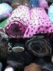 stock printed fleece fabric 160-230gsm A quality