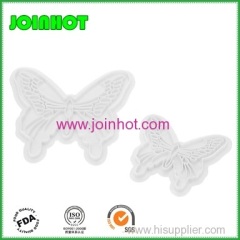 2pcs Fondant Butterfly Mold Cake Cutter Cookies Sugarcraft Decorating Tool