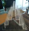 The symmetric structure of acrylic display rack