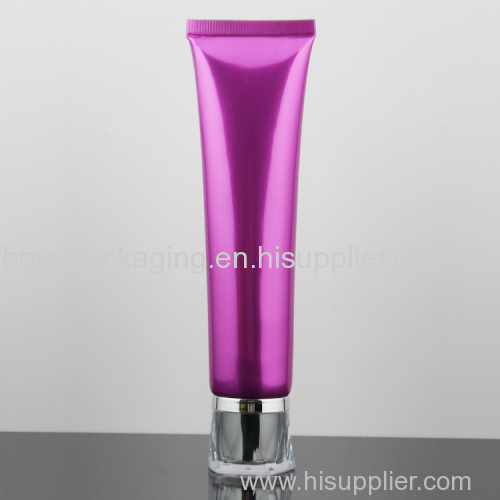 diameter 40 plastic tube with acrylic screw on cap