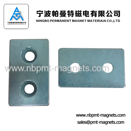 Permanent and strong block rare earth NdFeB magnets.