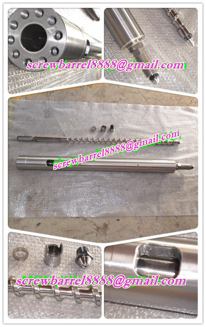 injection screw of pvc screw barrel of plastic machine