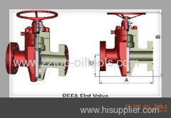 PFF flat valve API 6A