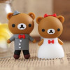 Popular cartoon bear groom and bride wedding gift usb flash drive