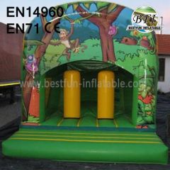 Outdoor Inflatable Monkey Paradise Bouncer Houses