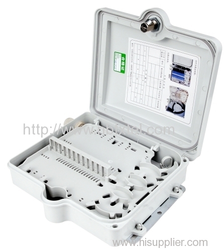 outdoor/indoor FTTH Fiber optic plastic Distribution box 8core waterproof IP55 PC/ABS