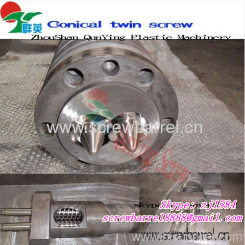 conical doubel barrel screw cylinder for pvc panel