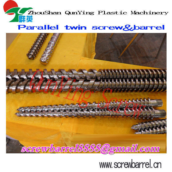 conical parallel twin screw barrel for extruder machines