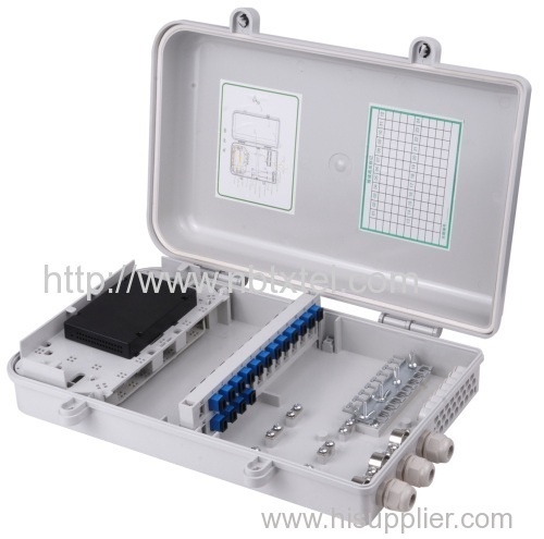 outdoor/indoor FTTH Fiber optic plastic Distribution box 8core waterproof IP55 PC/ABS