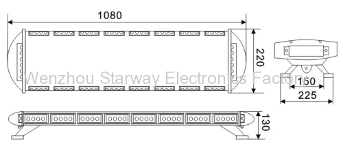 LED lightbar for Emergency Vehicle, Police, Fire